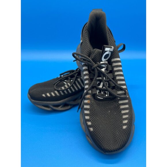 Gsl Moln Black Knit Breathable Athletic Running Sneakers Unisex - Picture 10 of 11